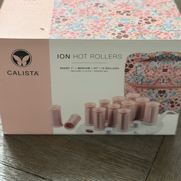 Calista Ion Hot Rollers - Pink Floral Design - Picture 1 of 4